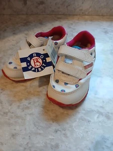 Vintage 80s Nwt Pro Spirit Baby Shoes Size 6 New! Pink And White - Picture 1 of 7