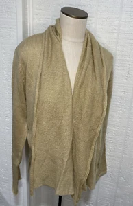 Wooden Ships offene Strickjacke leicht hellbraun Mohair Wollmischung S/M neu mit Etikett - Bild 1 von 8
