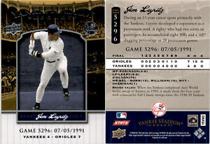 2008 Upper Deck JIM LEYRITZ Baseball Card 5296 New York Yankees
