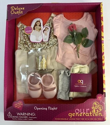 Traje de lujo Our Generation Opening Night para muñecas de 18" - NUEVO envío gratuito Foto 1 de 4