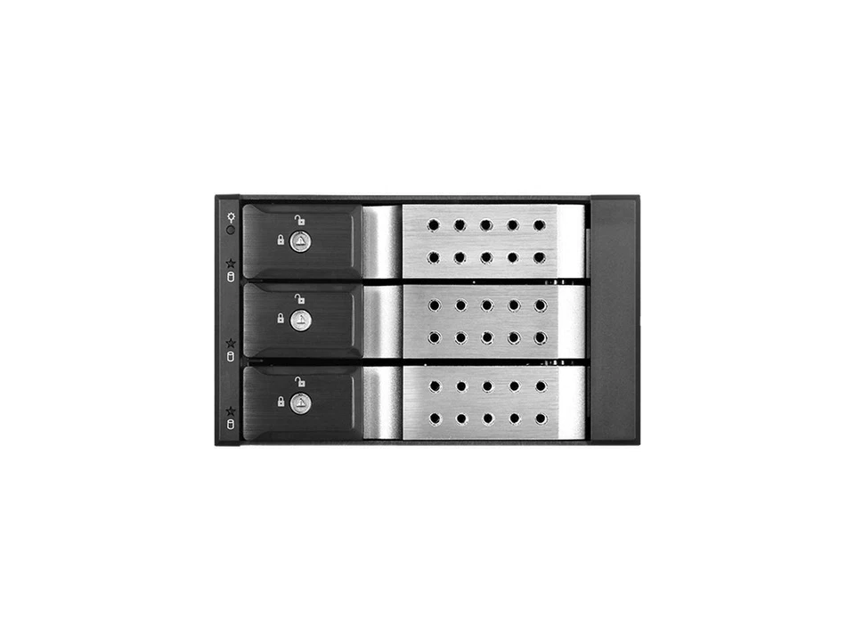 iStarUSA BPN-DE230HD-SILVER Trayless 2 x 5.25" to 3 x 3.5" 12Gb/s HDD Hot-swap R - Image 1 of 1