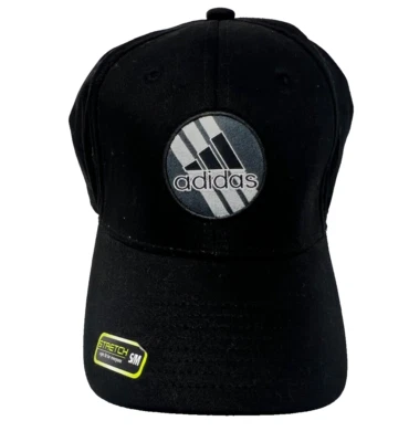 NUEVO Adidas [S/M] Para hombres Century Elastizado Ajustado Golf/Tenis Sombrero-Negro 5125604A Foto 1 de 2