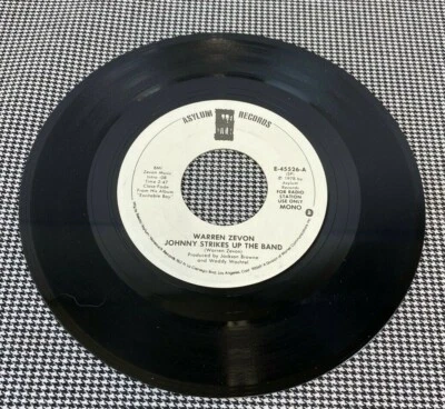 WARREN ZEVON - JOHNNY STRIKES UP THE BAND - SUPER RARE SP 7" SINGLE (TY-592) - Image 1 of 2