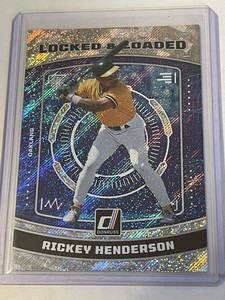 Rickey Henderson 2023 Donruss Locked & Loaded Rapture Card #LL6