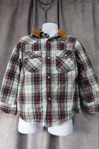 L.O.G.G. Boy's Multicolor Plaid Long Sleeve Pearl Snap Shirt Size 4-5Y - Picture 1 of 4