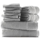 10 Pc Towel Set - 600GSM Ultra Soft Cotton Bath Towels, Hand Towels & Washcloths