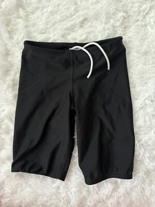 Speedo Boys Sz. 8 Black Racing Swim Bottoms. Great Pair - Picture 1 of 13