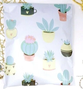 10x13 Designer SUKKULENTE getopft KAKTUS Versandtasche Poly Versand Umschlag Tasche 100 Stück - Bild 1 von 2