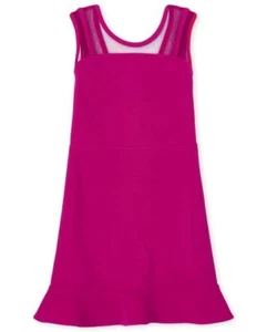 Children's Place Girls Ruffle Hem Sleeveless Stretch Jacquard Dress Size 6 NEW - Picture 1 of 4