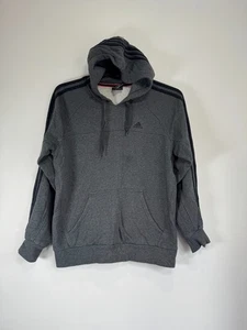 Adidas Hoodie Herren Größe Small Grau Performance Essentials Fleece Sweatshirt - Bild 1 von 8