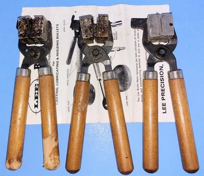 Lee Precision 1 Cavity Bullet Molds .50 Cal 45 Cal, C 309-113 Set Of 3 Vintage  - Image 1 of 4