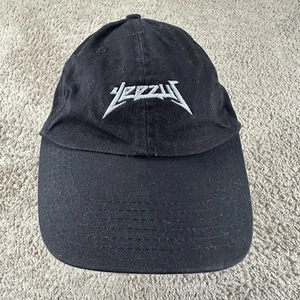 Yeezy Hat Cap Strap Back Black Embroidered Metal Logo Dad Hat Mens Yeezus - Picture 1 of 9