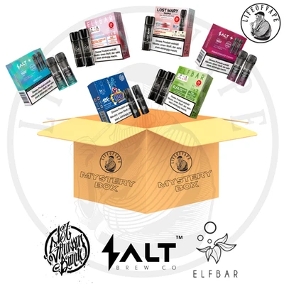 VAPE-BOX E-Zigarette Liquid Pods 5/10er Mix mit 20mg Nikotin ELFA 187 Salt Plus - Bild 1 von 4