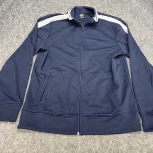 Giacca Starter Track Uomo M Blu Navy Riga Bianca Full Zip Retrò Atletica 38-40 - Foto 1 di 10
