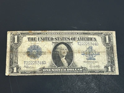 1923 $1 Silver Certificate LARGE Note US Bill LOW Shipping!!! - Image 1 of 2