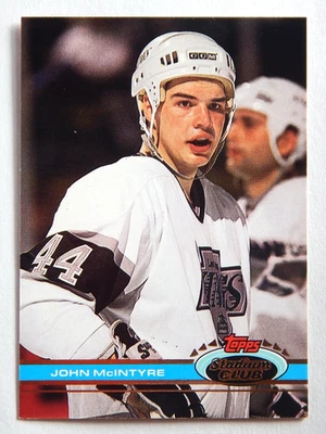 John McIntyre #324 Topps 1991 Hockey Card (Los Angeles Kings) - Image 1 of 2