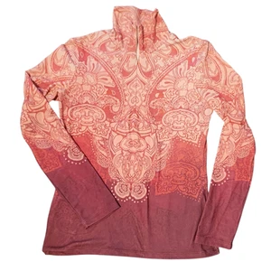 PrAna Yoga Tatiana Half-zip Pullover Performance Top, High Neck, Sz Large - Picture 1 of 9
