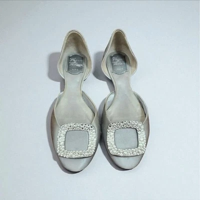 Roger Vivier Paris Ballet Flats Silver  Size EU 37/US 6.5 - Image 1 of 4