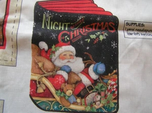 Pannello tessuto Susan Winget's LA NOTTE PRIMA DI NATALE CUCITO libro morbido bambino ~ NUOVO - Foto 1 di 9
