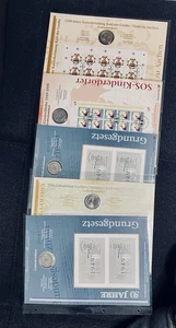 5 Stúck 10DM , PP Silbermünzen, 925Ag In Briefmarken Nimmiblatt, Top Zustand - Bild 1 von 2