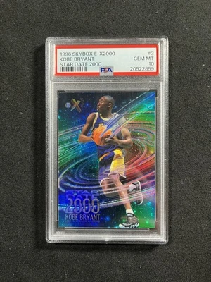 1996-97 Kobe Bryant Skybox E-X2000 RC ROOKIE Star Date 2000 #3 PSA 10 RARE Gem - Image 1 of 2