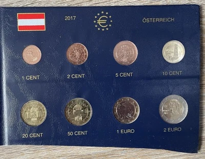 Série BU, 8 pièces. Euro AUTRICHE 2017. - Photo 1/2