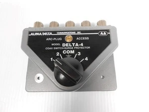 Alpha Delta 4 Position Coax Switch-Surge Protector. - Zdjęcie 1 z 6