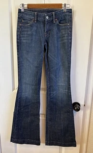 Women's CITIZENS OF HUMANITY Jeans Faye #003 Low Rise Full Leg 26 Flare Dark - Picture 1 of 8