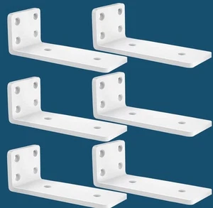 6x Scaffold Board Shelfs Heavy Duty Floating Brackets Thick Wall L Shape Shelves - Picture 1 of 18