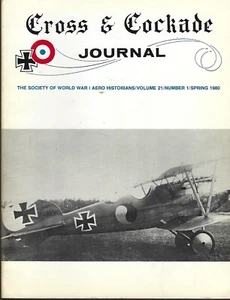 CROSS & COCKADE Journal Vol 21 # 1-4 (1980) Society of WWI Aero Historians - Picture 1 of 4