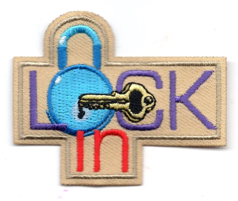 LOCK IN Iron On Patch Security - Image 1 of 1