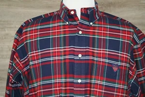 "CAMISA DE HOMBRE Ralph Lauren a cuadros manga larga con botones talla l - ""La Camisa Grande" - Imagen 1 de 10