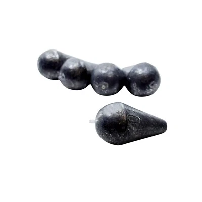 5x Tropfenblei 30g mit Tube Inline Angelblei Grundblei Angelzubehör Laufblei Set - Bild 1 von 4