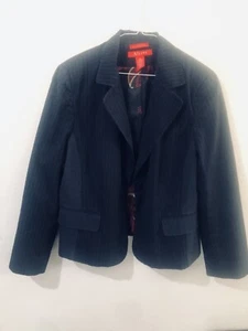 A Line Women's Black Blazer Jacket Size 12P - Picture 1 of 5