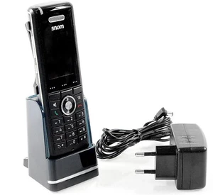 Snom M65 Office Handset IP DECT Schnurlos-Telefon Schwarz mit Ladeschale - Bild 1 von 1