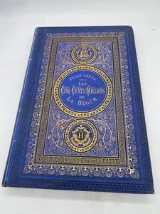 VERNE Jules Les cinq cents millions de la Begum en cartonnage bleue initial 1879 - Imagen 1 de 6