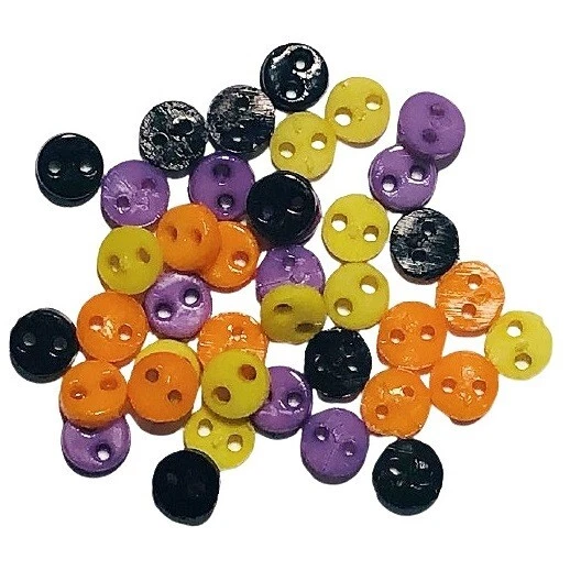Halloween Medley Micro Mini Round 5140 - Buttons Galore - Craft Sewing Quilt - Image 1 of 2
