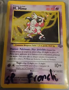 FRENCH Holo Foil Mr. M. Mime 6/64 Jungle Set Pokemon Trading Cards LP - Picture 1 of 1