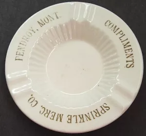 SELTENE alte PENDROY MONTANA Aschentablett Komplimente STREUEN MERCANTILE - Bild 1 von 2
