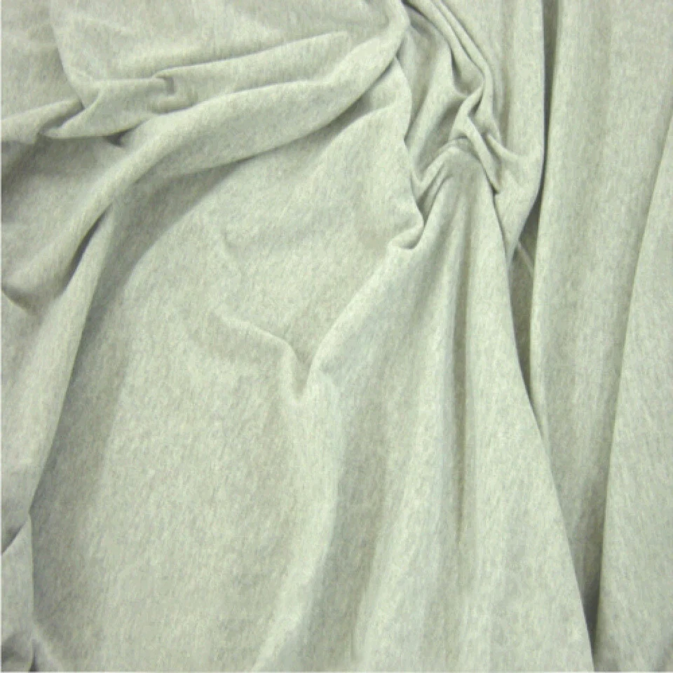 Grey Marl - 64" Wide 100% Cotton Jersey Fabric Sold Per Metre Super Soft Fabric! - Image 1 of 1