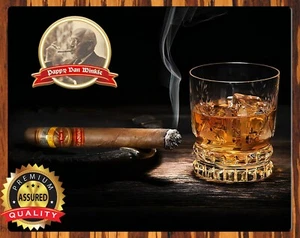 Pappy Van Winkle - Cigars & Bourbon - Metal Sign 11 x 14 - Picture 1 of 5
