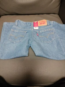 NWT Levi's Boy's Adjustable Waist 511 Slim Fit Stretch Light Blue Jeans Size 4 - Picture 1 of 4