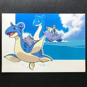 Lapras Pikachu Pokemon Postcard Japan Anime Rare Pocket monster Nintendo F/S - Picture 1 of 5