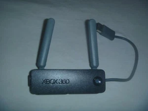 Official Wireless N Dual Antenna Network Adapter Black Microsoft Xbox 360 - Picture 1 of 1