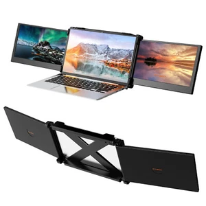 GTMEDIA Triple Dual Portable Monitor Triple HDMI USB C Screen for Laptop 13-17.3 - Picture 1 of 24