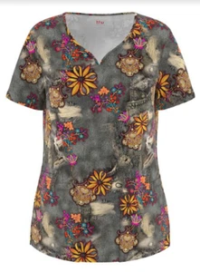 Beverly Hills Uniforms 4 Way Stretch 3 Pocket Scrub Top, Style 451 Col 139 XS-2X - Picture 1 of 1