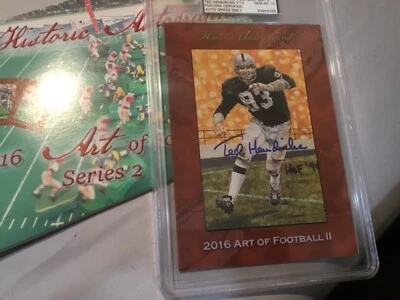 2016 Art Of Football Ted Hendricks autograph 07/12 Gem Mt 10 PSA/DNA  HOF 1990. - Image 1 of 4
