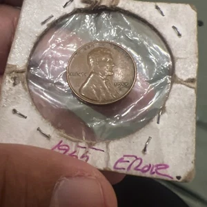 1955 lincoln wheat penny no mint mark With L On Rim Error- Reverse Not Pressed - Picture 1 of 14