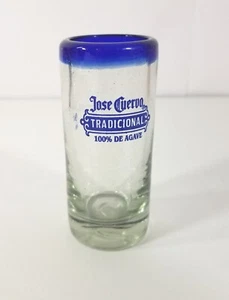 Jose Cuervo Collectible Blown Glass Shot Glass 3 1/2" Hand Blown - Picture 1 of 2