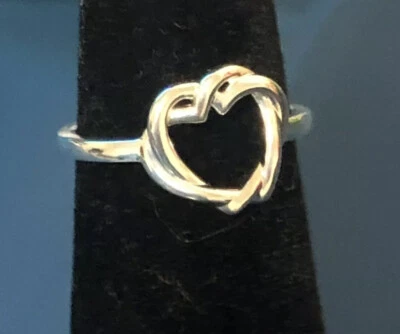Links Of London 925 STERLING SILVER KINDRED SOUL INTERLOCKING HEART Ring Size5.5 - Image 1 of 4